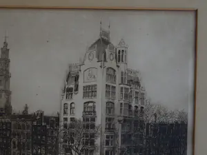Dirk Harting - Ets , Hollandsche Levensverzekerings Bank Amsterdam – 1914 kopen? Bied vanaf 1!