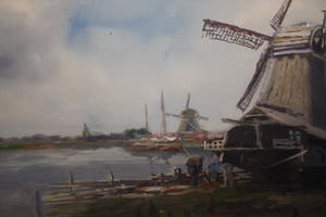 Niet of onleesbaar gesigneerd - MOLENS IN LANDSCHAP kopen? Bied vanaf 1!