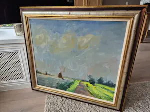 Piet van Wijngaerdt - "Jaagpad Schinkel" - olie op doek '59 kopen? Bied vanaf 850!