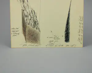 Jan Mulder - Paal en gras, ontwerp tekening voor een beeld. kopen? Bied vanaf 40!