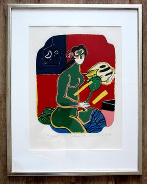 Corneille - ingelijste zeefdruk: Intérieur Chinois - 1987 kopen? Bied vanaf 275!