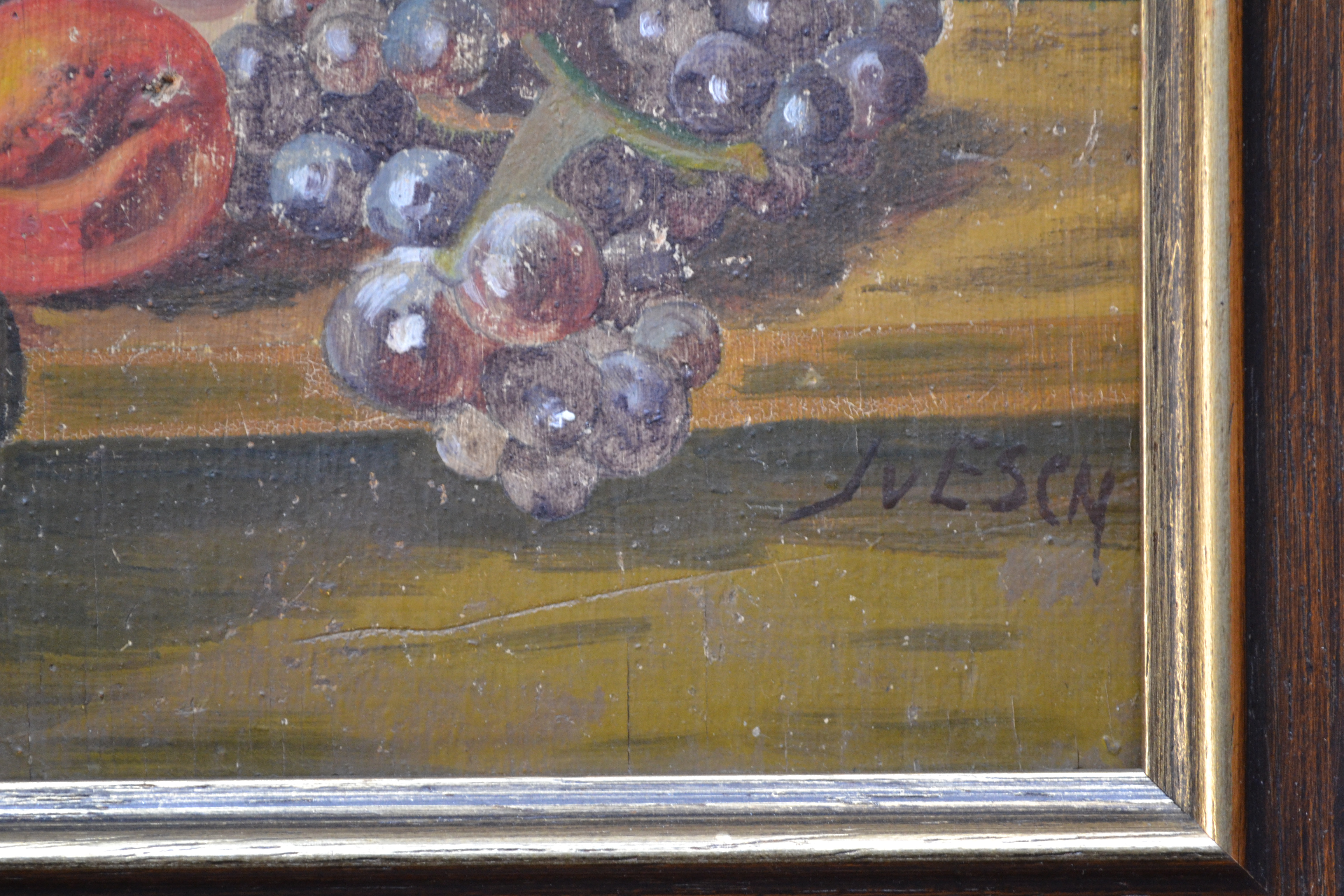 Niet of onleesbaar gesigneerd - Fruit stilleven - olieverf op paneel kopen? Bied vanaf 1!