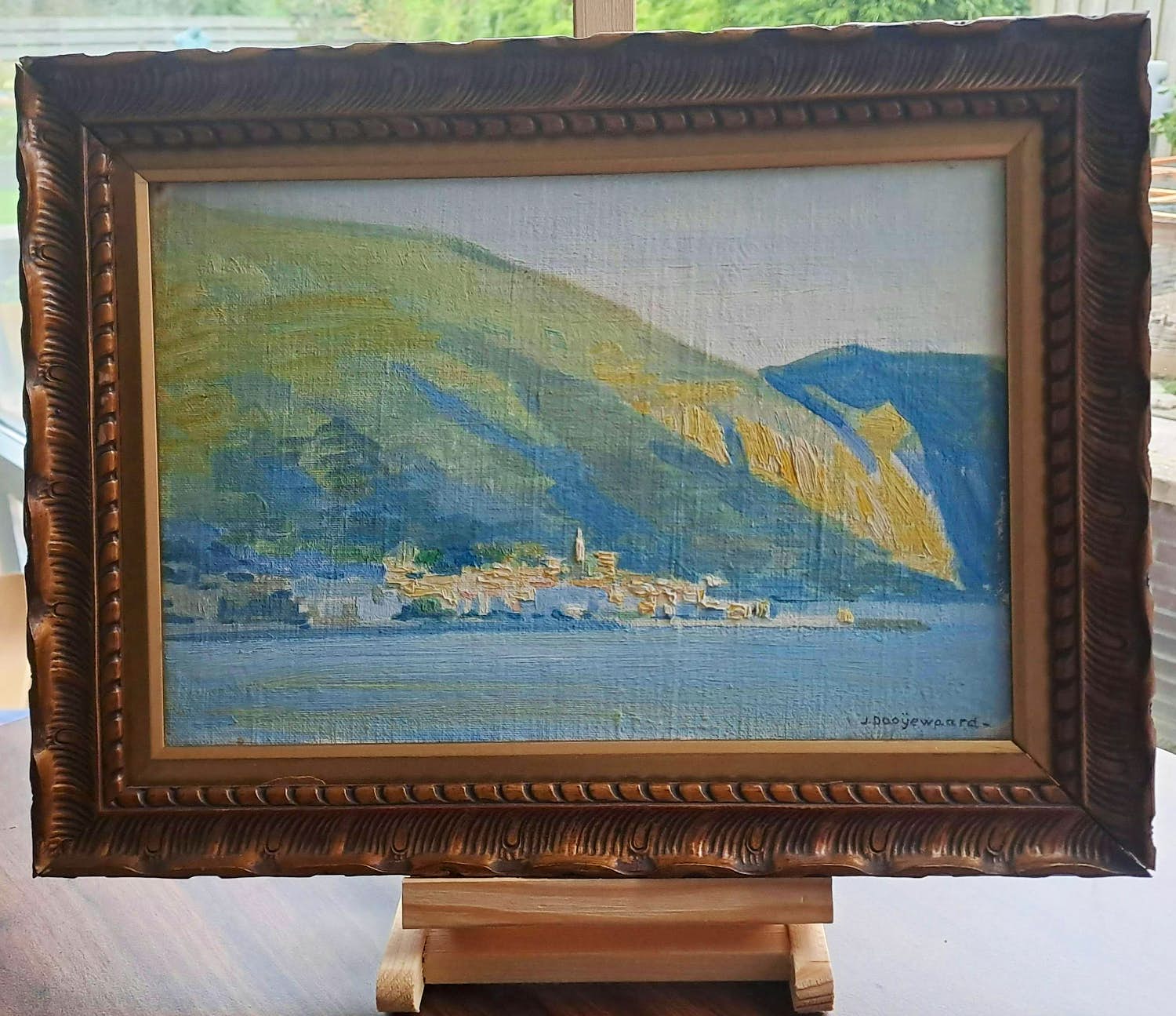 Jacob Dooijewaard - Gezicht op Menton verkocht voor € 275!