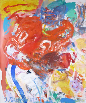 Jan van Diemen - Olieverf op doek, American Football - Ingelijst kopen? Bied vanaf 500!