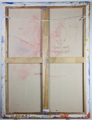 Chabab Tayefeh Mohajer - Gemengde techniek op doek, Zonder titel kopen? Bied vanaf 80!