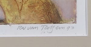 Ru van Rossem - Reliëfets en aquatint, Europa en de stier - Ingelijst kopen? Bied vanaf 60!