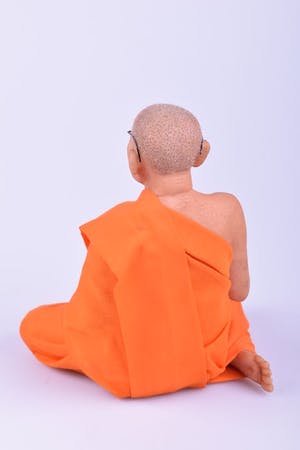 Curiosa - Wassenbeeld van een Monnik - Thailand - eind 20e eeuw kopen? Bied vanaf 95!