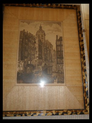 Niet of onleesbaar gesigneerd - Ets. Kolk in Amsterdam. kopen? Bied vanaf 10!