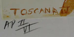 Jan Cremer - Ingelijste ets/aquatint: Toscana IV - 1998 kopen? Bied vanaf 399!