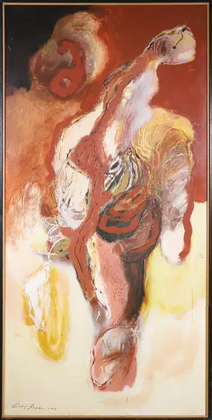 Bert Braam - Acryl op paneel, Zonder titel - Ingelijst (Groot) kopen? Bied vanaf 100!