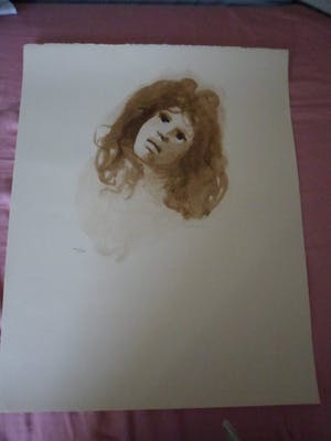 Leonor Fini - Lithografie, "Portrait de Femme 1 kopen? Bied vanaf 10!