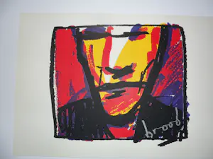 Herman Brood - Zeefdruk, Woedend Licht. kopen? Bied vanaf 60!