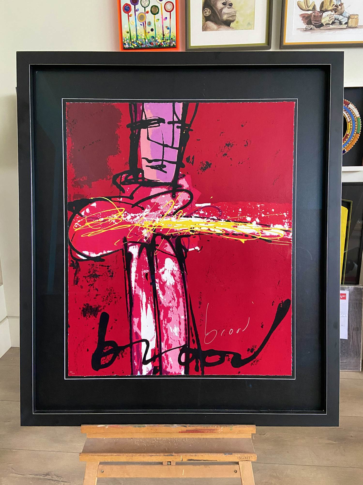 Herman Brood - Purple Haze / Zeefdruk / 89-150 verkocht voor € 1000!