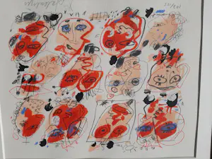 Kees Salentijn - Zeefdruk, People , ingelijst kopen? Bied vanaf 45!