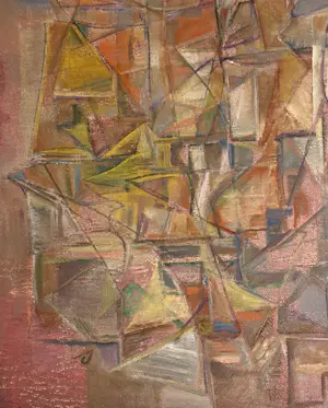 Silvin Bronkart - Seltene abstrakte Komposition aus dem Jahr 1953 kopen? Bied vanaf 550!