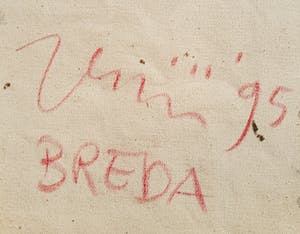 Jac Gijzen - Abstracte compositie, olieverf op doek (in originele lijst) kopen? Bied vanaf 395!