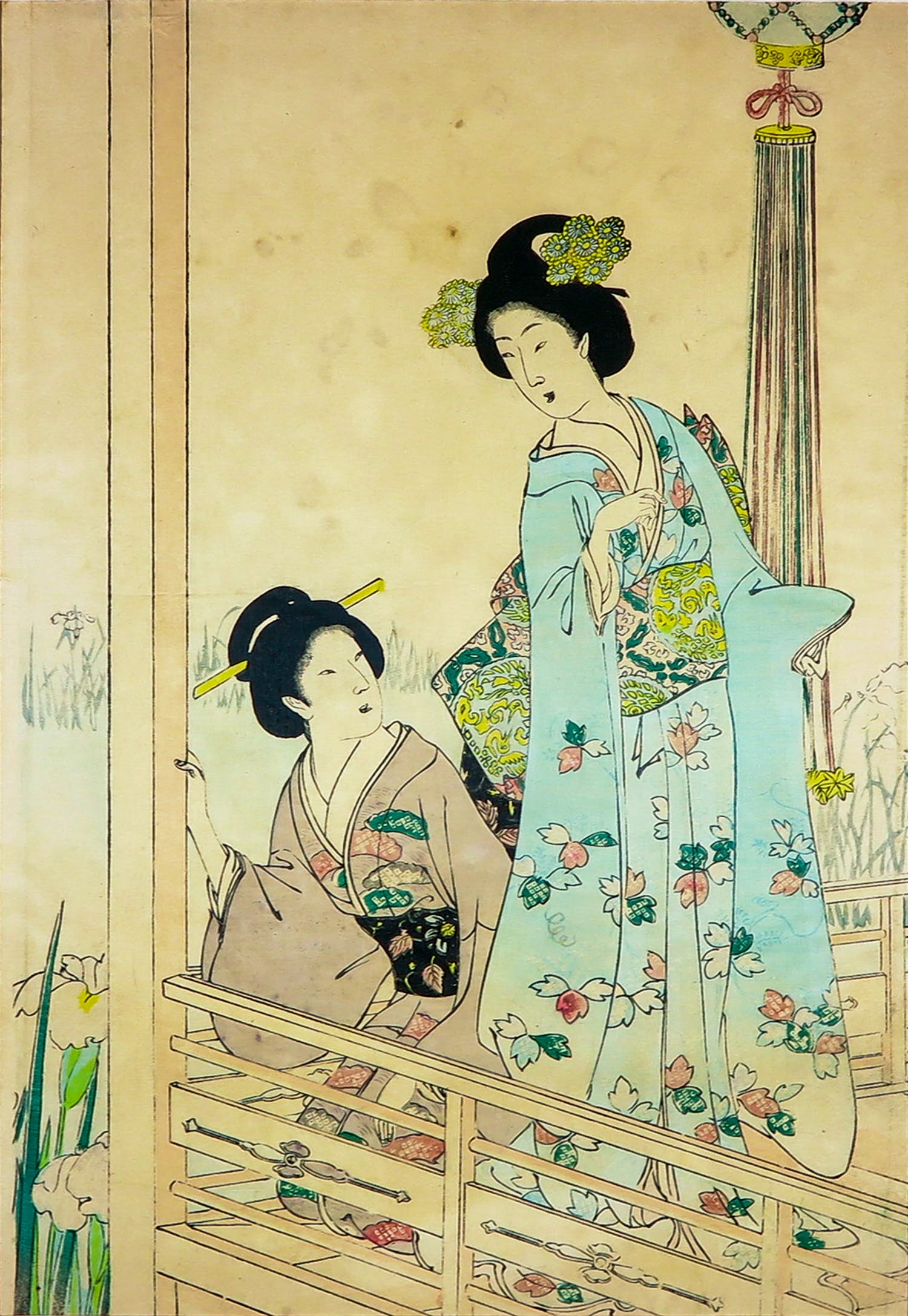 Toyokuni Utagawa II - Houtdruk, geen titel verkocht voor € 60!