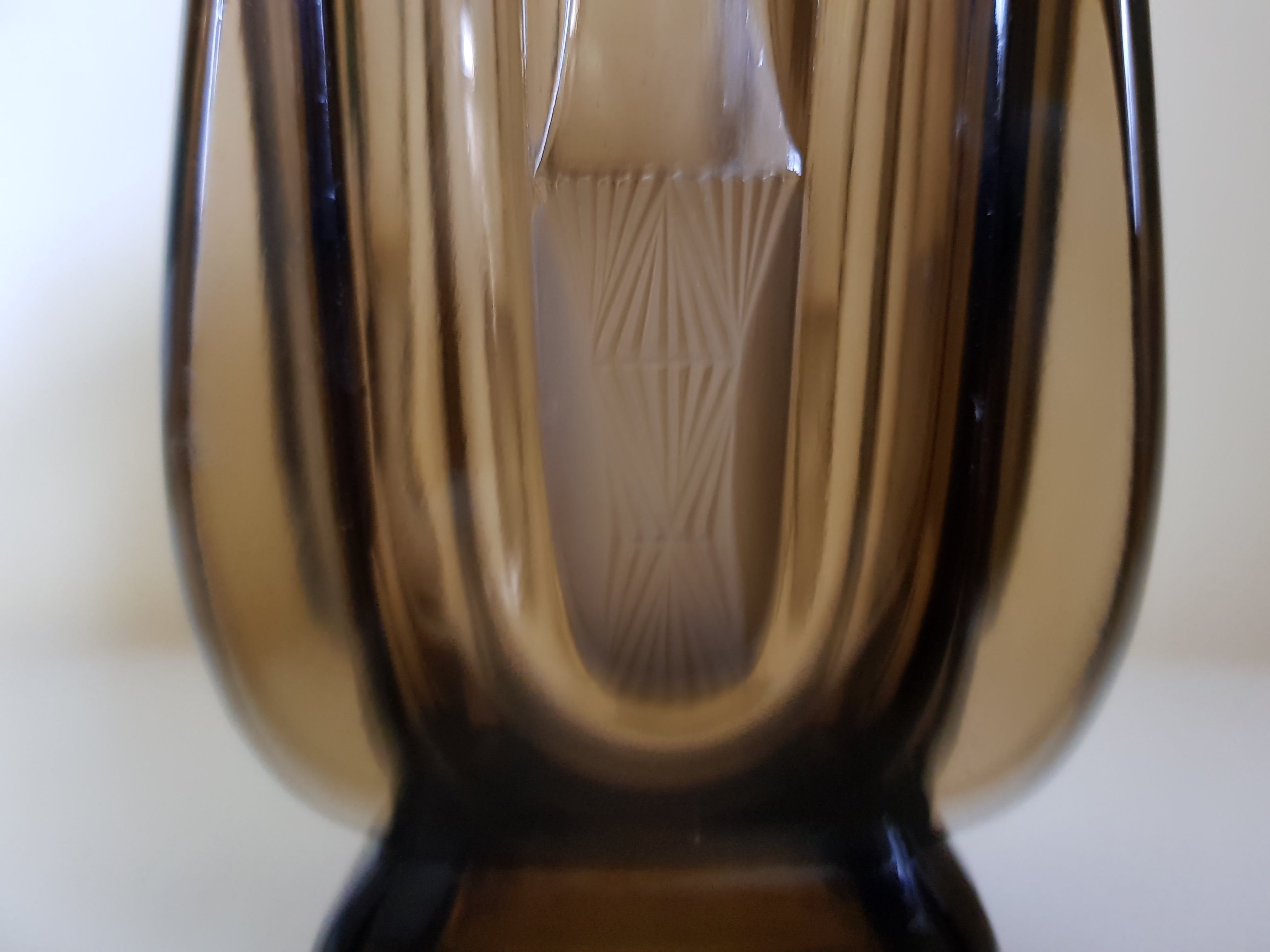 Walther glas - Bruin persglazen vaas kopen? Bied vanaf 20!