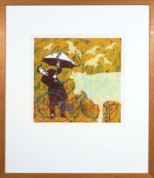 Arturo - Zeefdruk, Zonder titel - Ingelijst verkocht voor € 50!