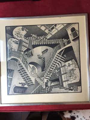 M.C. Escher - Relativiteit verkocht voor € 50!