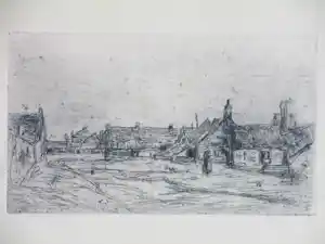 Floris Verster - Gezicht op Katwijk - Ets verkauft für € 75!