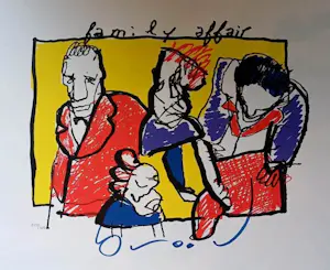 Herman Brood - zeefdruk: Family affair kopen? Bied vanaf 295!
