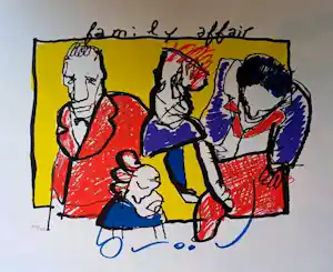Herman Brood - zeefdruk: Family affair kopen? Bied vanaf 295!