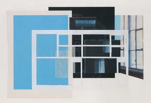 Mirjam Kuitenbrouwer - Collage op papier, Zonder titel kopen? Bied vanaf 35!