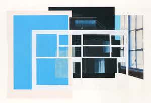 Mirjam Kuitenbrouwer - Collage op papier, Zonder titel verkocht voor € 35!