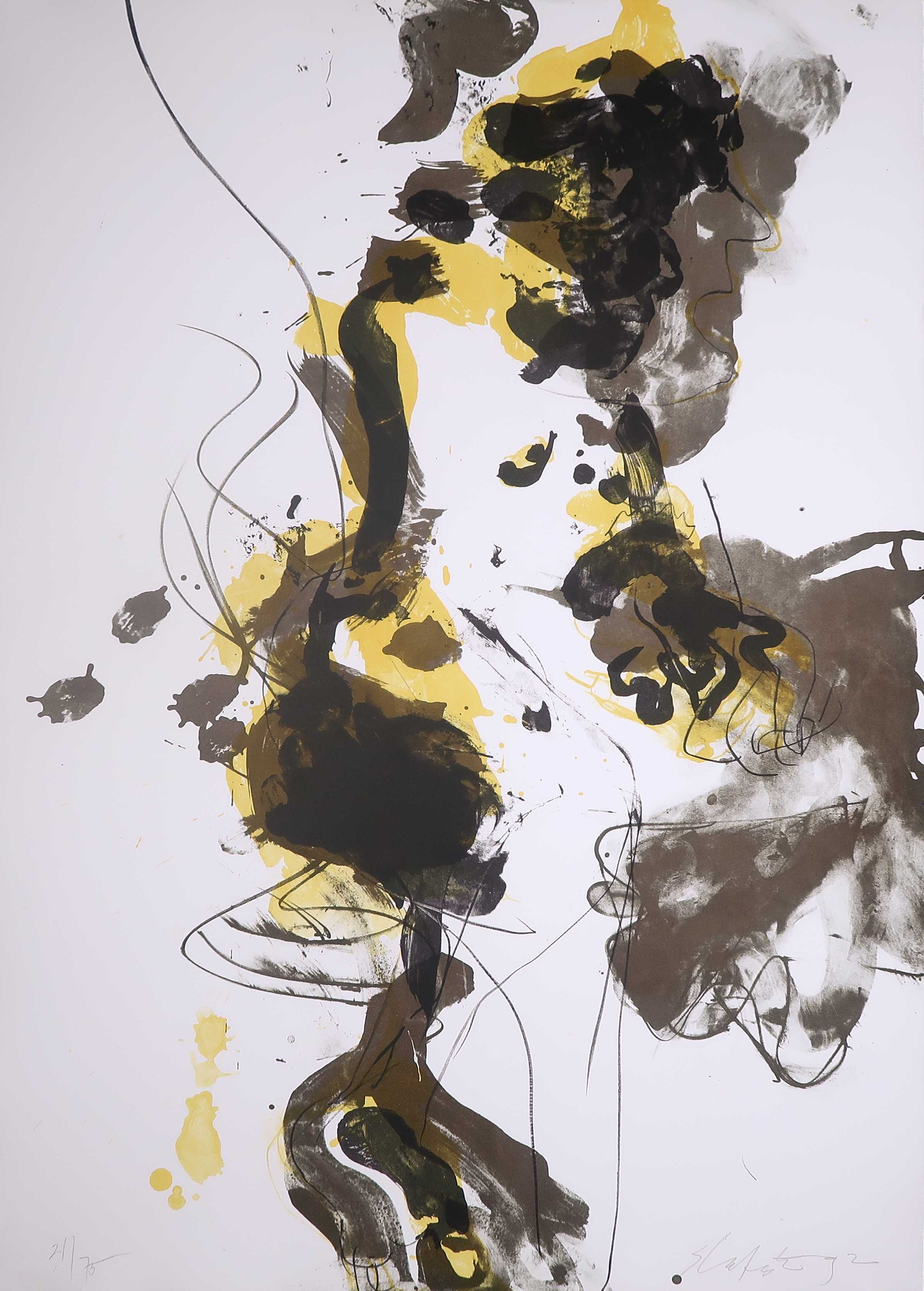 Ger Lataster - Litho, Zonder titel verkocht voor € 50!