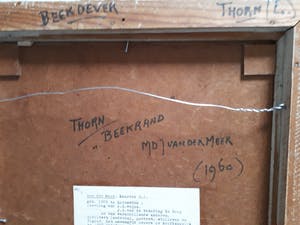 Maarten van der Meer - Beekrand + zicht op de kerk van Thorn kopen? Bied vanaf 60!