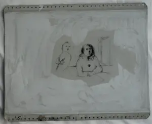 Metten Koornstra - Originele drukplaat , “Clown en vrouw” – ca 1965 kopen? Bied vanaf 20!
