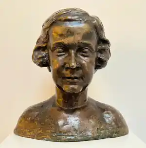 Brons (Onbekend) - bronzen sculptuur | 'Buste van een jonge vrouw' kopen? Bied vanaf 300!