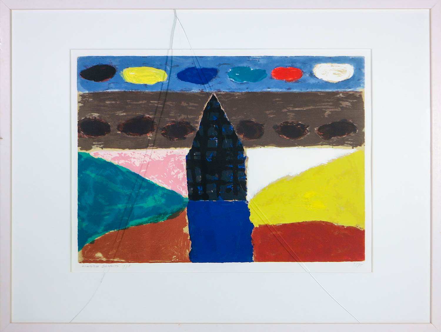 Harrie Gerritz - Zeefdruk op papier, Autumn clouds - Ingelijst kopen? Bied vanaf 100!