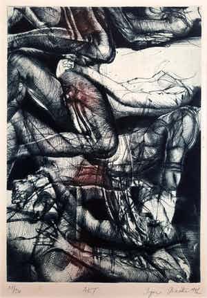 Igor Piacka - Akt 51/130 - ingelijst - 21601 verkocht voor € 65!