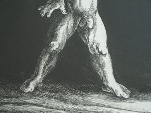 Dick Stolwijk - Ets, “Minotaurus” – gesigneerd & ingelijst – oplage 25 ex. kopen? Bied vanaf 50!