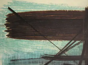 Hans Hartung - Pastel P. 1950 - 3 - Offsetlithografie gesigneerd en gedateerd - 1961 kopen? Bied vanaf 100!