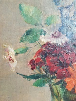 Ina Hooft - kristalvaas met bloemen kopen? Bied vanaf 90!