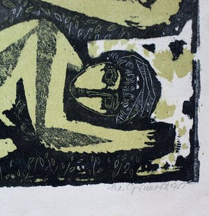 Mladen Srbinovic - litho: naakte figuren - 1955 kopen? Bied vanaf 75!