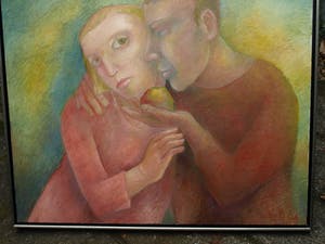 An Beerman - Olieverf op linnen , Verleiding – ingelijst , 93 x 98 cm - 2005 kopen? Bied vanaf 50!