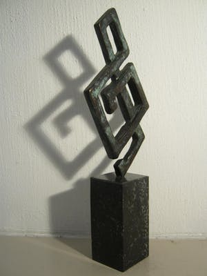 Brons (Onbekend) - Brons sculptuur - Muzieksleutel kopen? Bied vanaf 100!