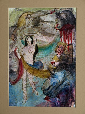 Jozef Bossaert - Gemengde techniek , “De dans van Salomé” – gesigneerd - 1985 kopen? Bied vanaf 10!