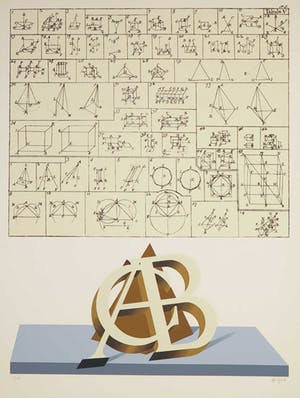 Lucio del Pezzo - Zeefdruk, Geometrico kopen? Bied vanaf 40!