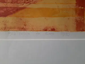 Lukie de Bree - Kleuren ets, "Zonder titel VIII" kopen? Bied vanaf 40!