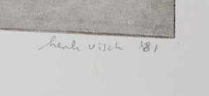 Henk Visch - Ets, In de blik ziet de wereld zich zelve kopen? Bied vanaf 1!