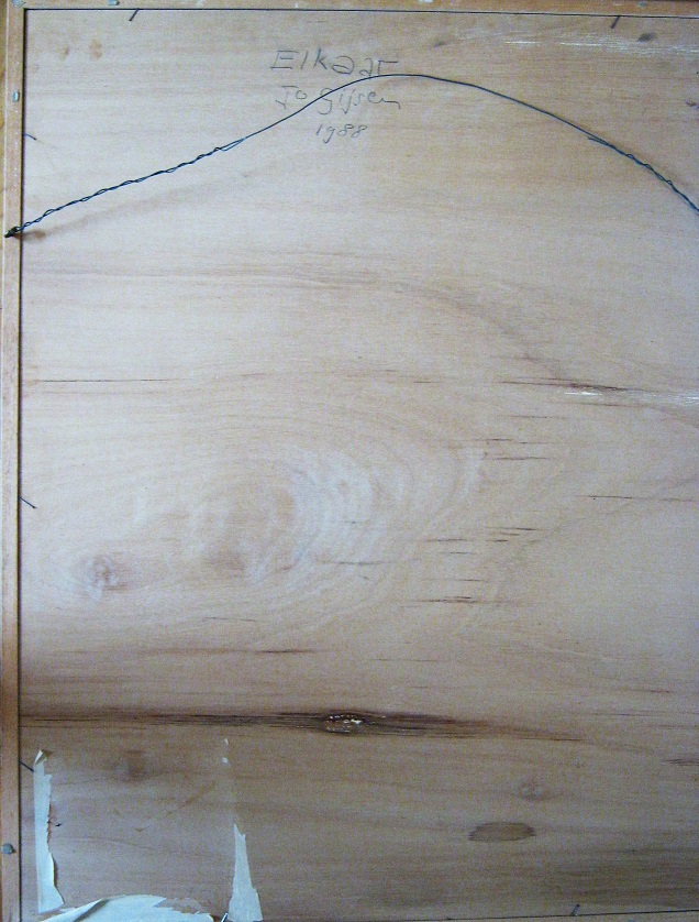 Jo Gijsen - gouache in baklijst titel: elkaar kopen? Bied vanaf 89!