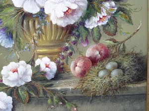 Thomas Heesakkers - Mooi schilderij pronkstilleven Thomas Heesakkers op paneel. kopen? Bied vanaf 625!