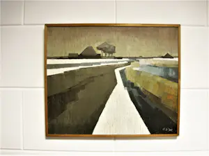 AcheterBob Immink - Krachtig en groot omstreeks 1960 olieverf op doek "winter in Waterland NH"? Enchérissez de 378!