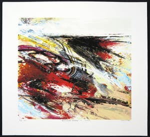 Mattie Schilders - Zeefdruk, Razende aarde II kopen? Bied vanaf 1!