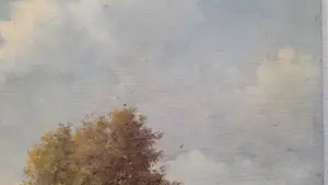 Albert Temming - Landschap met vrouw en kar, koeien en boerderij kopen? Bied vanaf 200!